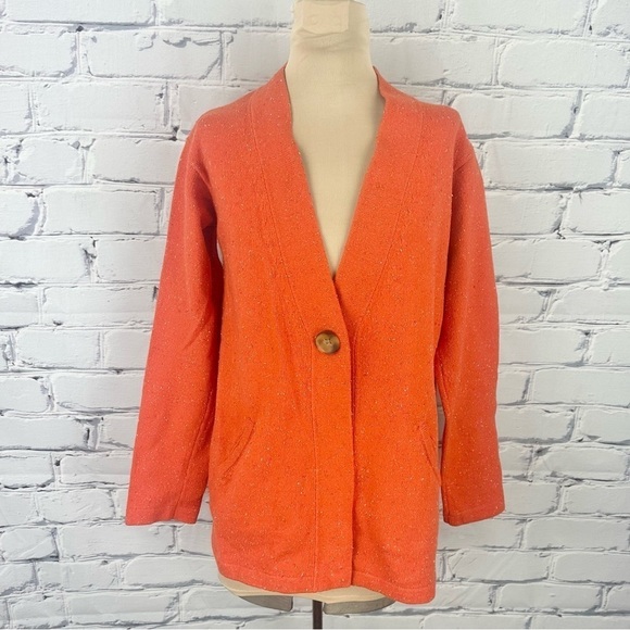 J. Jill Sweaters - J.Jill Speckle Cardigan XS Women Orange
Angora Rabbit Hair Cotton Blend
